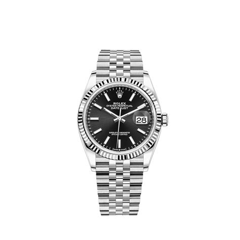 Rolex Datejust 36 watch: Oystersteel and white gold .